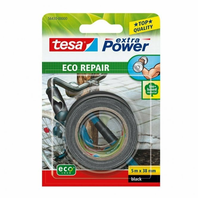 Power Universal ecoLogo Eco Bio repair fixing tape in Black 5 m x 38 mm