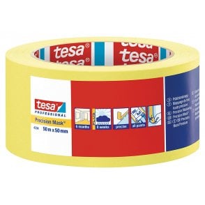 Tesa 4334 Precision Masking Tape 50mm x50m