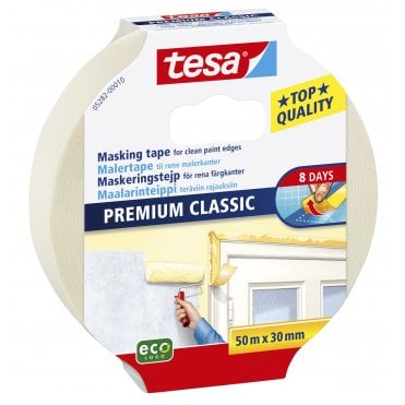 Premium Classic Masking Tape Clean edges 30mmx50m, 
