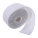 Hook and loop back to back white 20mm 1meter