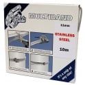 Multiband 11mm 304 Grade Stainless Steel Band Clip Clamp 10m