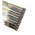 10x STAINLESS STEEL CABLE TIES THERMAL HEAT WRAP 7.9x200mm