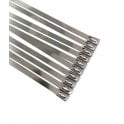10x STAINLESS STEEL CABLE TIES THERMAL HEAT WRAP 4.6x150mm