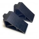 2x Rubber Wheel Chock 3kg (L28XH18XW11CM)