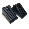 2x Rubber Wheel Chock 1.2kg (L17xH9xW8CM) 5056328410422