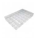 Plastic Box 28 Compartments Size:34.8x22.4x4.8cm