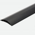 PVC Cable Protector 12mm Thickness with Two Separate Internal Channels 75mm x 3m Black