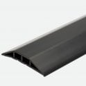 PVC Cable Protector 17mm Thickness with Two Separate Internal Channels 100mm x 3m Black