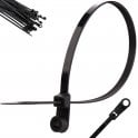 Mountable Head - Cable Ties- Black- 3.6mmx100mm x100