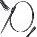 Releasable- Cable Ties- Black- 9.0mmx500mm x10