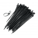 Double Loop - Cable Ties- Black - 4.8mmx200mm x100