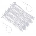 Repeated Beads Twist Tie - Cable Ties- Natural 100mm x100