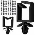 Boltza® Push Mount Saddle Cable Clips Black 36mm 50pcs