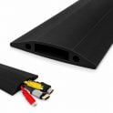 Rubber Black Cable Protector For Office 82mm-1m