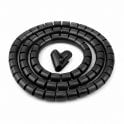 TR Cable 25mm cable spiral band Black 2m