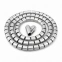 TR Cable 25mm cable spiral band Silver 2m