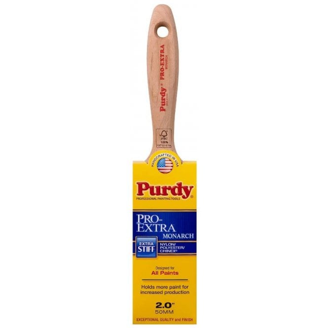 Purdy Pro Extra Monarch Stiff Bristle Synthetic Paint Brushes 2