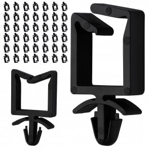 Boltza® Push Mount Saddle Cable Clips Black 36mm 50pcs