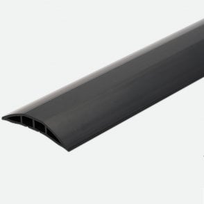PVC Cable Protector 12mm Thickness with Two Separate Internal Channels 75mm x 3m Black