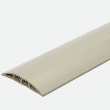 PVC Cable Protector 12mm Thickness with Two Separate Internal Channels 75mm x 3m Grey