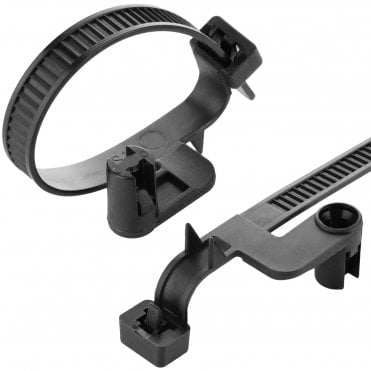 Quick Release Cable Ties 8.0X155MM Wall Mount 100/10pk Heavy Duty Reusable Nylon