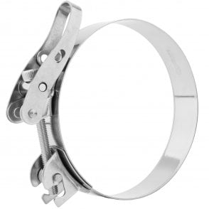 Boltza Quick-Release Hose Clamp with Manual Operation Lever Stainless Steel SS304 100mm X1