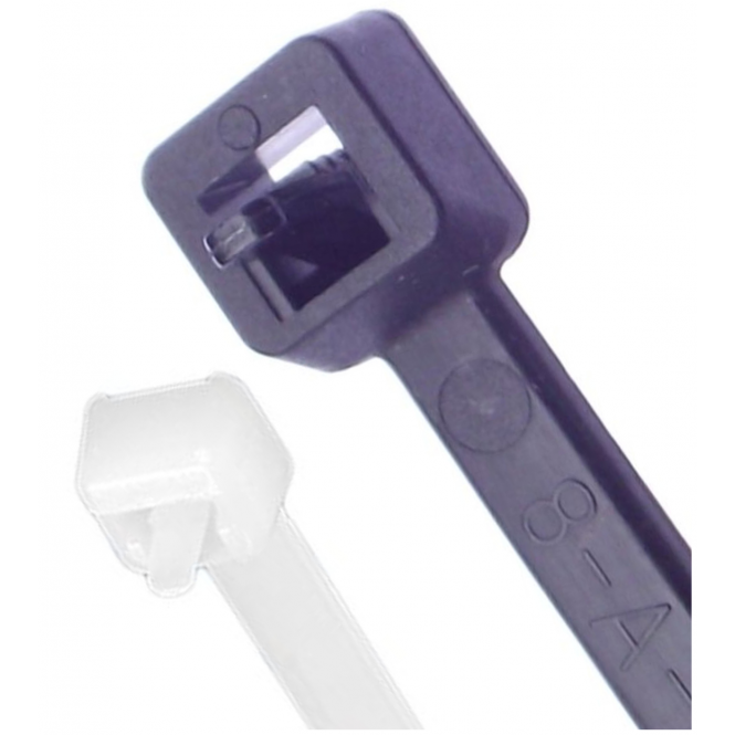 Releasable Cable Ties 3.6mmx100mm, Black and White 50 Pieces Pack