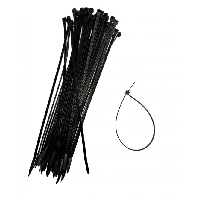 Releasable Cable Ties 4.8mmx305mm, Black and White 50 Pieces Pack
