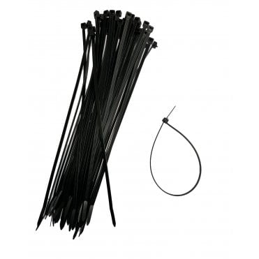 Releasable Cable Ties 4.8mmx305mm, Black and White 50 Pieces Pack