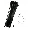 Black Releasable cable ties 4.8mmx305mm, 50 pieces