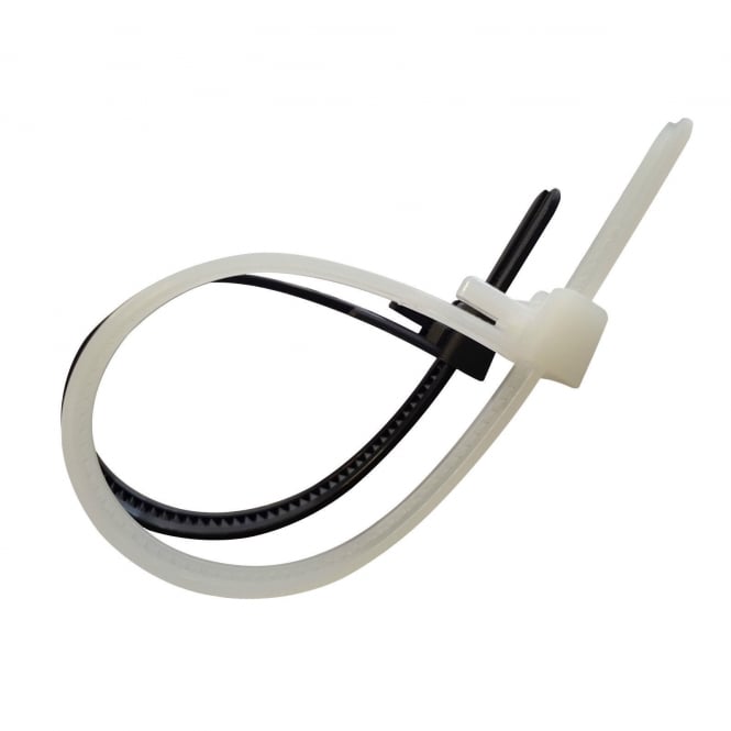 Releasable Cable Ties 7.2mm & 7.6mm Width, Black and White