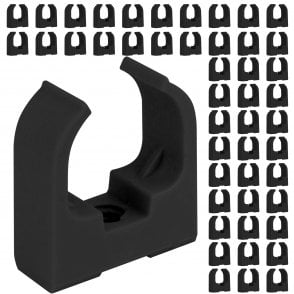 Boltza® Saddle Push-In Cable Clips Black 20mm 50pcs