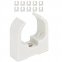 Boltza® Saddle Push-In Cable Clips White 16mm 10pcs