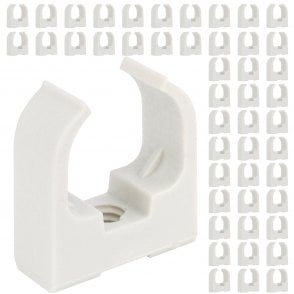 Boltza® Saddle Push-In Cable Clips White 16mm 50pcs