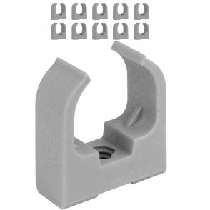 Boltza® Saddle Push-In Cable Clips Grey 25mm 10pcs