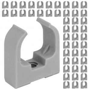 Boltza® Saddle Push-In Cable Clips Grey 25mm 50pcs