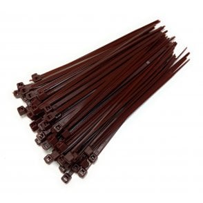 Brown Cable Ties Zip Straps 2.5mmx100mm x100