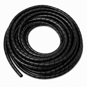 Cable-Core® 6mm cable spiral band Black 5m