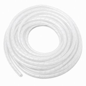 Cable-Core® 6mm cable spiral band Transparent-white 1m