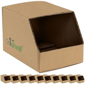 On1shelf® 1pcs Stackable Carboard Storage Bin Containers DW 03- 205(L)x140(W)x130(H)