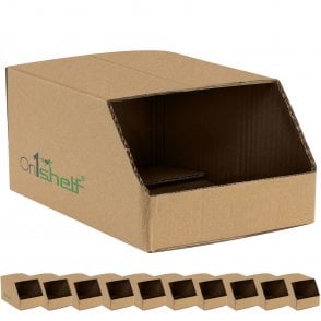 On1shelf® 1pcs Stackable Carboard Storage Bin Containers SW 02- 187(L)x106(W)x76(H)