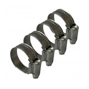 W4 Stainless Steel British Type Hose Clamp 50-70mm x4