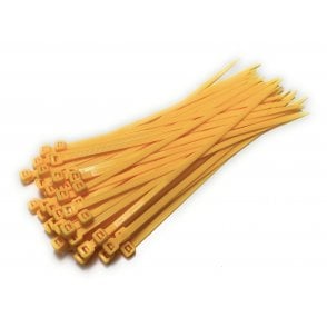 Yellow Cable Ties Zip Straps 4.8mmx200mm x50