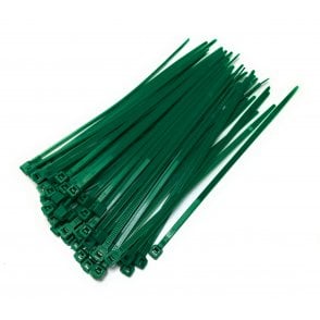 Green Cable Ties Zip Straps 4.8mmx300mm x100