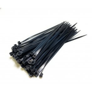 Black Cable Ties Zip Straps 4.8mmx350mm x100