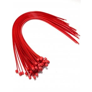 Red Cable Ties Zip Straps 4.8mmx450mm x50