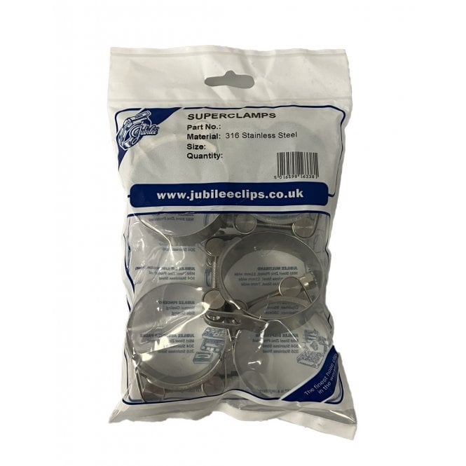 SuperClamp Heavy Duty Exhaust Supra Clamp T Bolt Stainless Steel JSC SS316