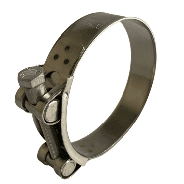 Supra Clip Single Bolt Hose Clamp - Heavy-Duty Exhaust, Silicone & Rubber Hose Connector W4