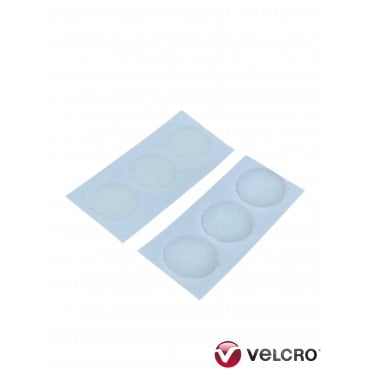 VELCRO® Brand 22mm DOTS White SELF ADHESIVE COINS HOOK & LOOP