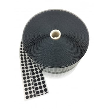 VELCRO® Brand Black Self Adhesive Coins Dots 13mm
